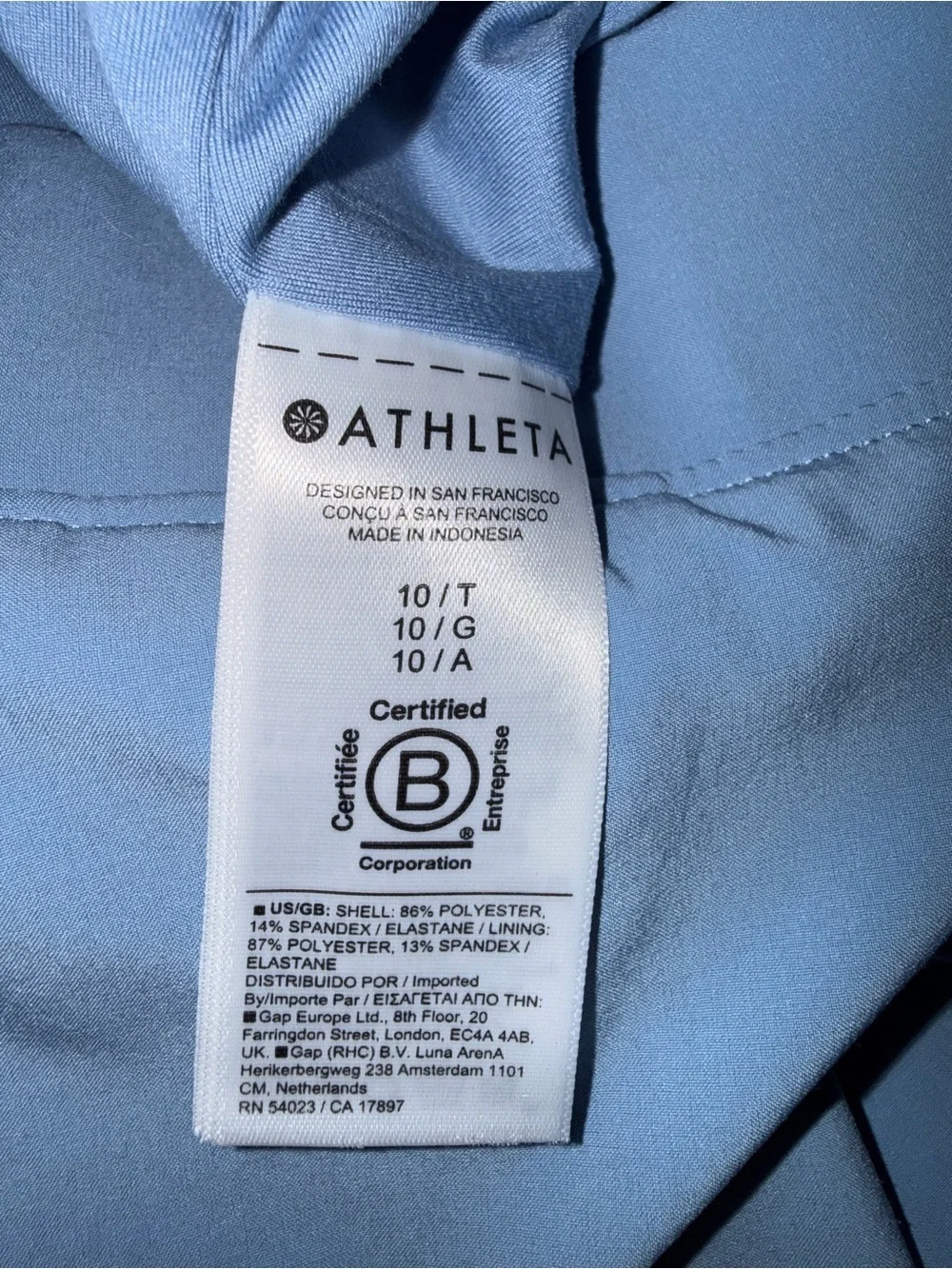 Athleta Brooklyn Mid Rise Jogger Shadow Blue Size 10 Tall